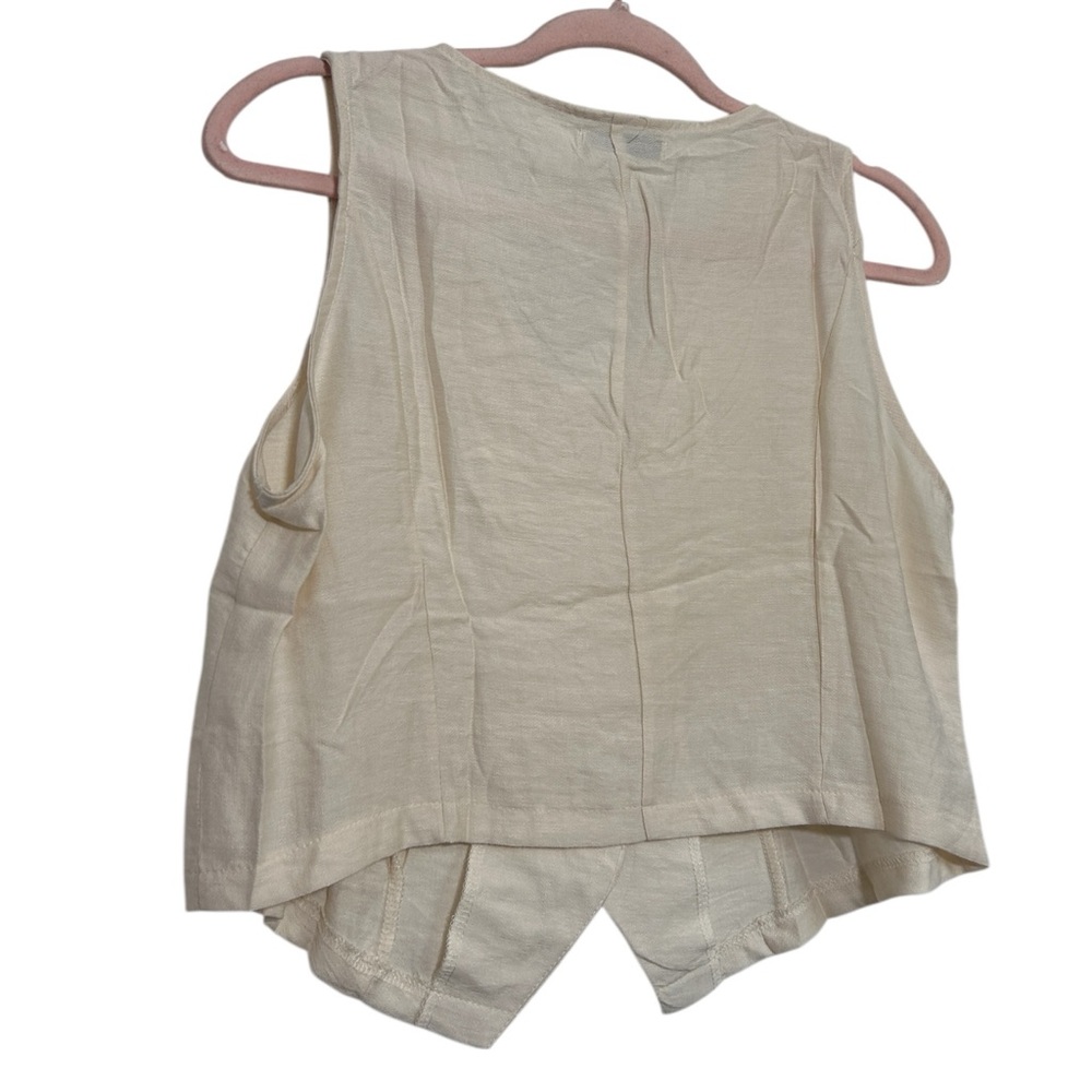 Women's Cream Wide-Leg Pants & Vest Set - Picture 6 of 14
